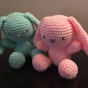 Floppy Ear Crochet Plush Bunny, Easter Bunny Plush