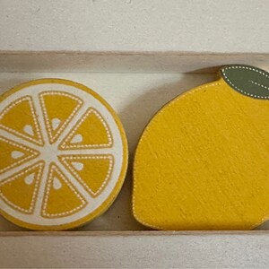 Letterboard tiles lemon set (2)