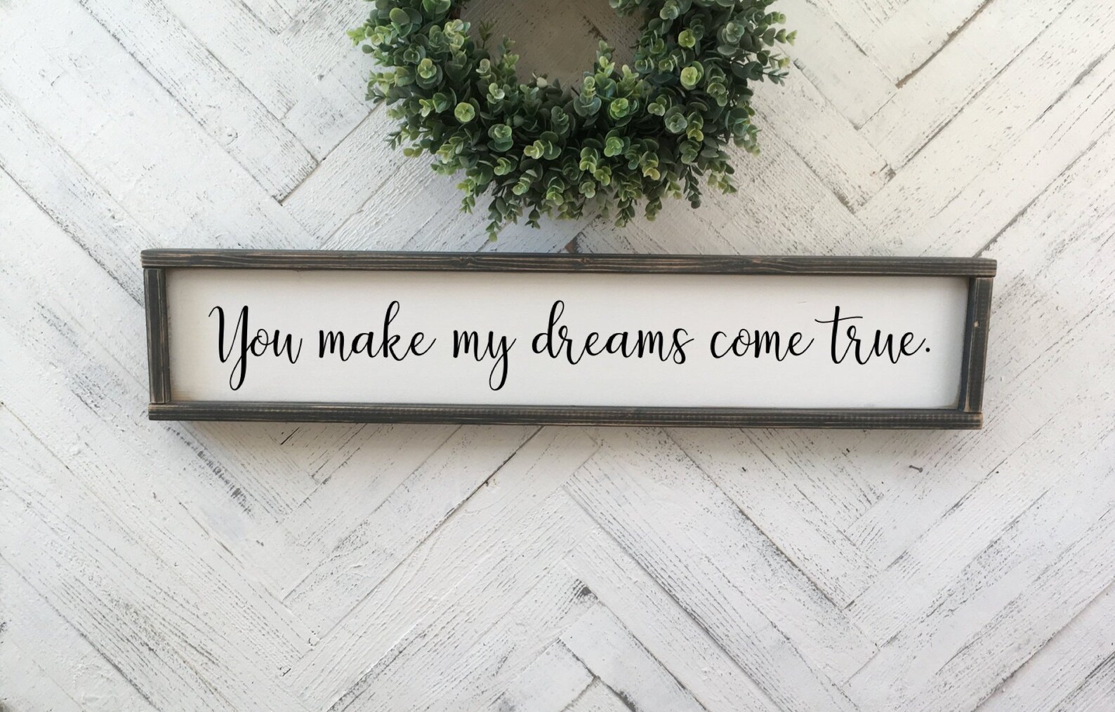 You make my dreams come true. Hall & Oats quote art piece Etsy
