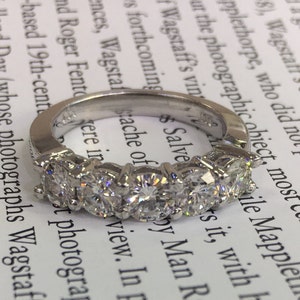 Beautiful platinum diamond band