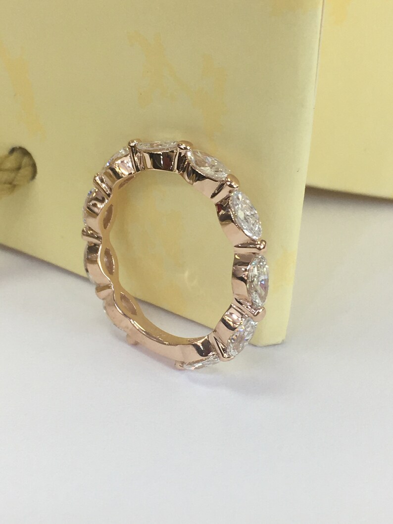 marquise cut eternity band