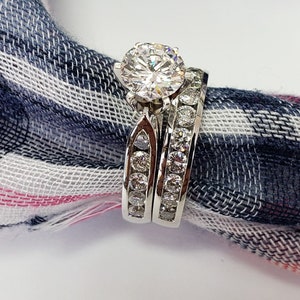 14k White Gold Diamond Semi -Mount Engagement Ring set