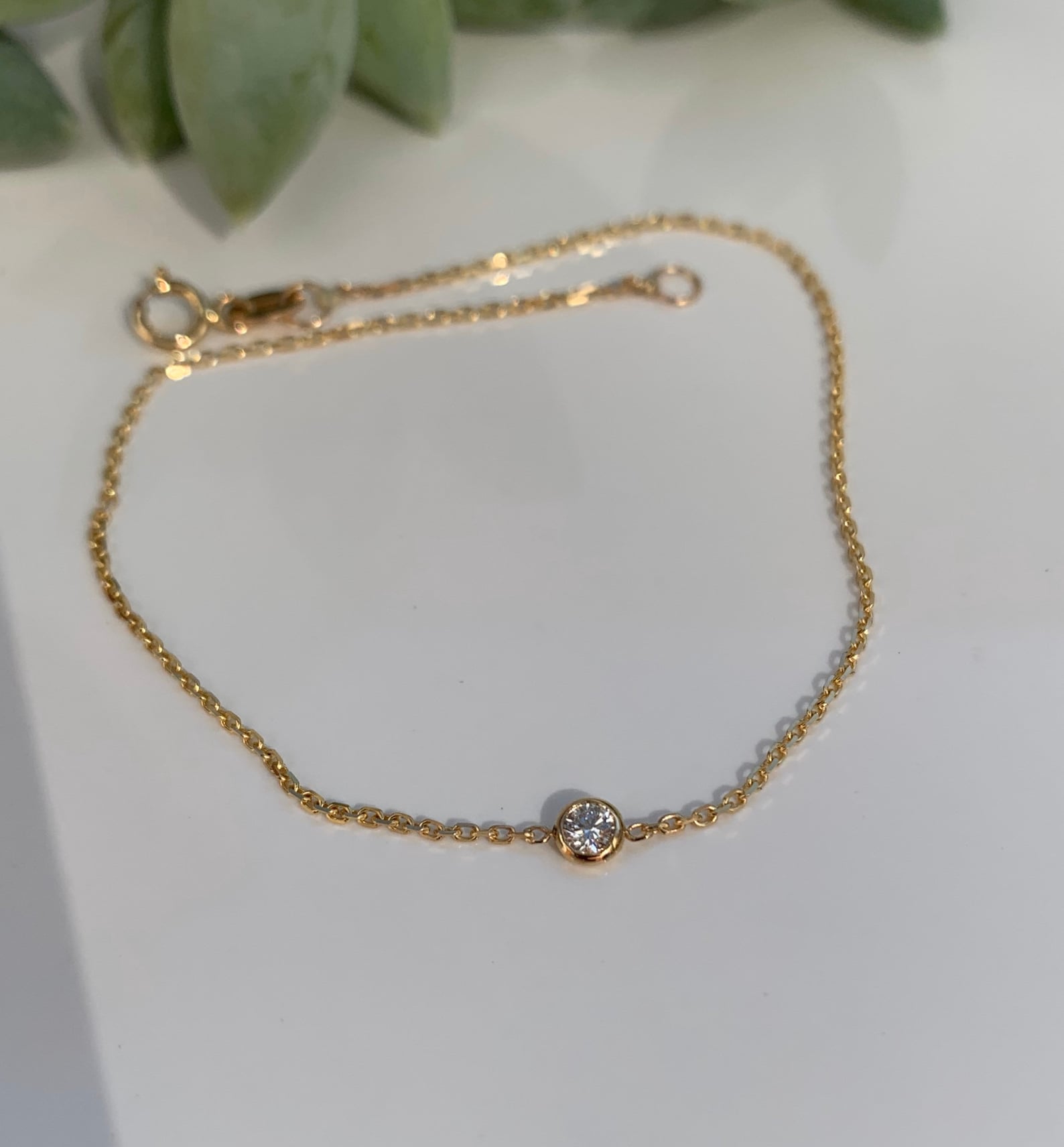 Diamond bezel bracelet Clearance