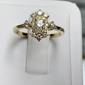 14k Yellow Gold Diamond Ring