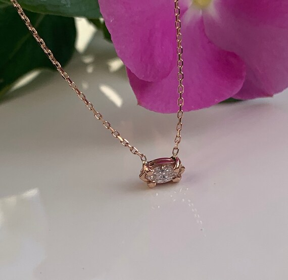 East West Marquise Solitaire Diamond 
