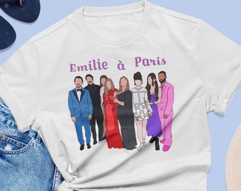 Emily in Paris shirt , Emily in Paris merch ,gift for her, Emily in Paris gift fan, Emily Paris clothes, Emily and Gabriel Fans