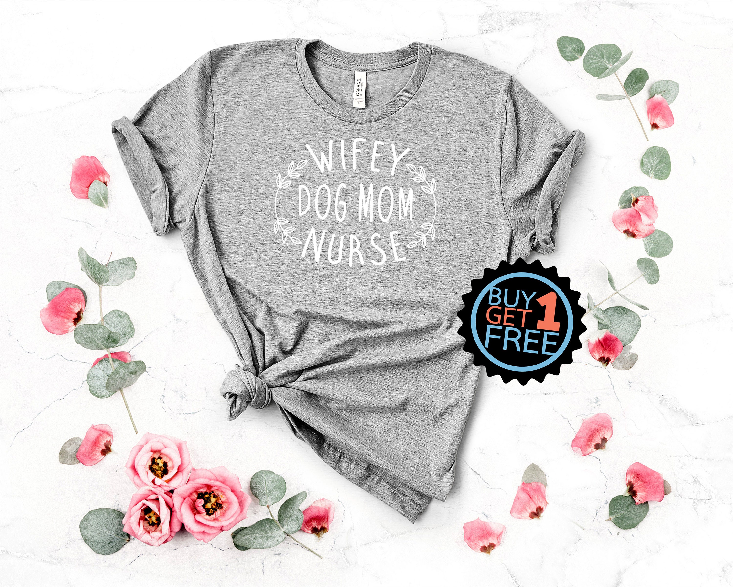 Download Wifey Nurse and Dog Mom Tshirt nurse tshirt nurse | Etsy
