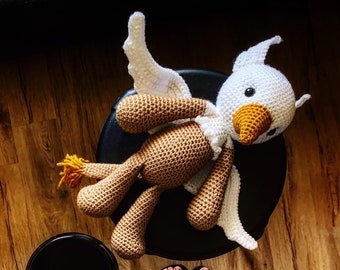 Griffin // Amigurumi // Stuffed Toy // Crochet Griffin // Nursery Decor // Made to Order