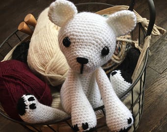 Teddy Bear // Amigurumi // Stuffed Toy // Nursery Decor // Made to Order