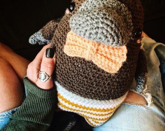 Platypus // Crochet Platypus // Amigurumi // Nursery Decor // Baby Shower Gift