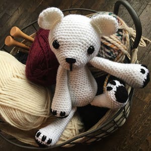 Teddy Bear // Amigurumi // Stuffed Toy // Nursery Decor // Made to Order image 2