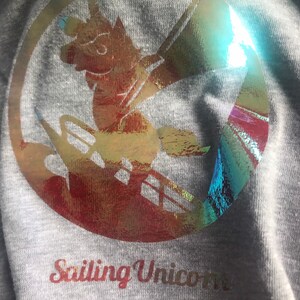 Sailing Unicorn racerback tank tank top unicorn tank top sailing tank top womens tank top soft tank top slim fit tank Gray