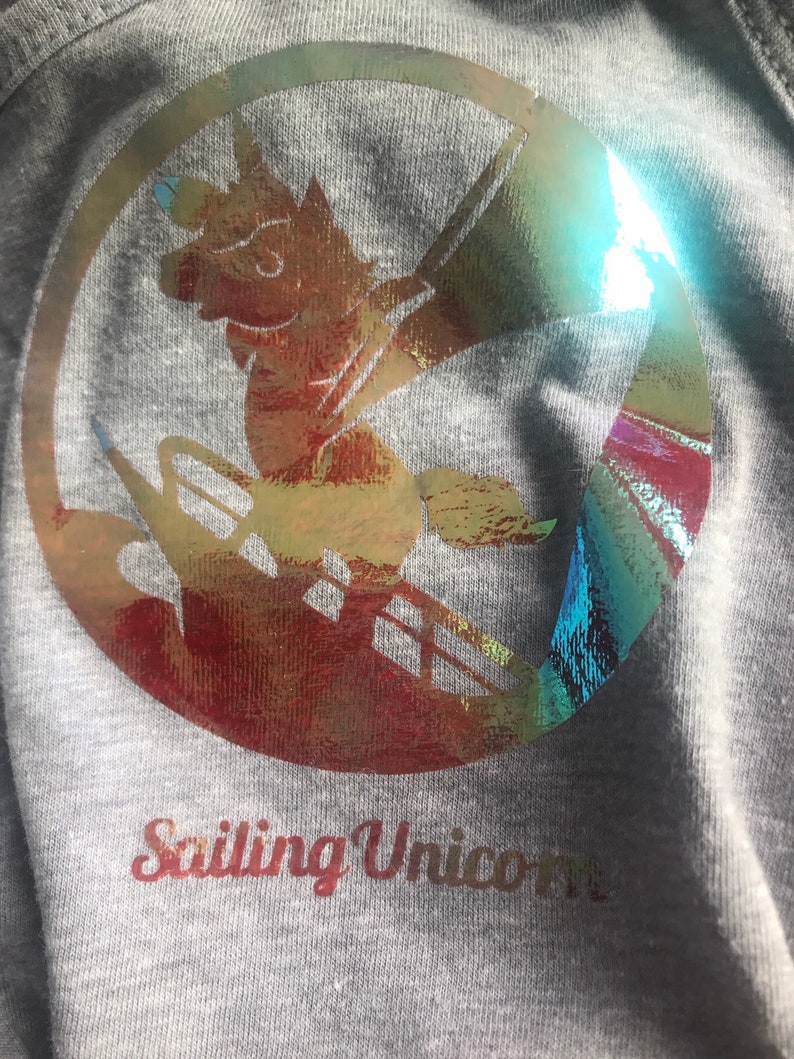 Sailing Unicorn racerback tank tank top unicorn tank top sailing tank top womens tank top soft tank top slim fit tank Gray