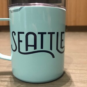 Team Seattle mug reusable mug travel mug Seattle mug UNICEF mug drinking vessel image 3