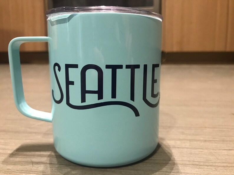 Team Seattle mug reusable mug travel mug Seattle mug UNICEF mug drinking vessel image 3