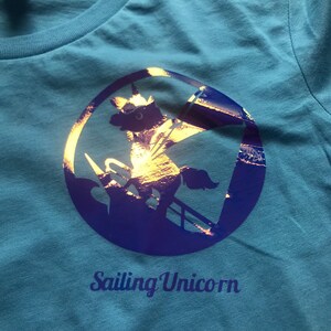 Sailing Unicorn racerback tank tank top unicorn tank top sailing tank top womens tank top soft tank top slim fit tank image 4