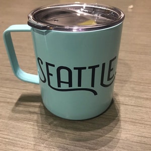 Team Seattle mug reusable mug travel mug Seattle mug UNICEF mug drinking vessel image 2