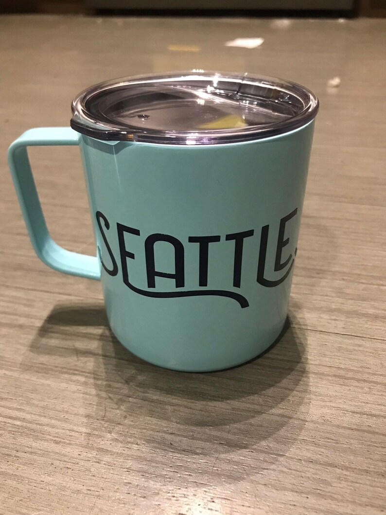 Team Seattle mug reusable mug travel mug Seattle mug UNICEF mug drinking vessel image 2