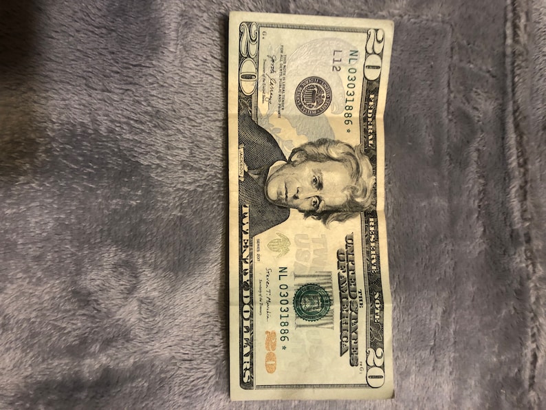 How Many 20 Dollar Bills Make 500 Paper Money 20 Dollars Bill Star Note - Etsy