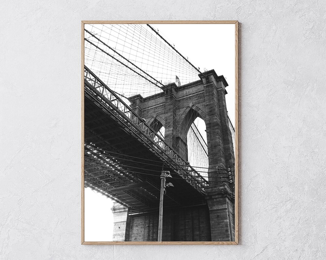 Brooklyn Bridge Printable Wall Art City Poster New York NYC Home ...
