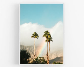 Los Angeles Print Palm Trees Southern California Digital Instant Download Wall Decor Art LA Hollywood Travel Poster Printable Picture USA