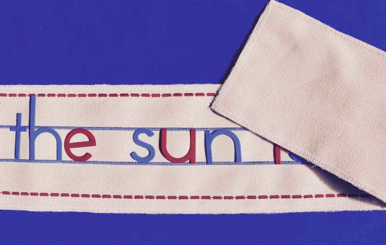 Embroidered Sentence Activity Sheet for use with Movable Etsy