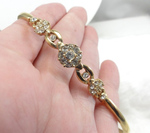 Avon Bangle Hinged Rhinestone Beauty - image 8