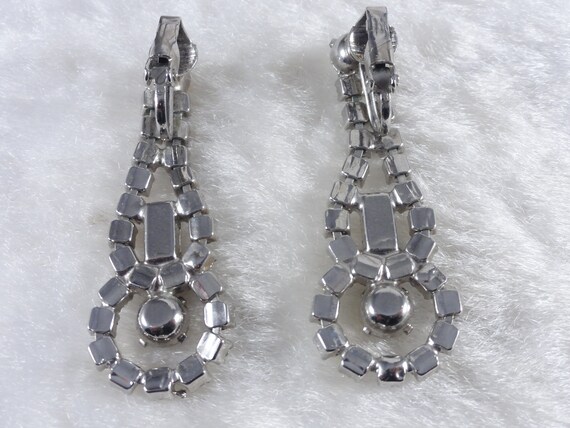 Art Deco Dangle Earrings 1940's Vintage - image 3