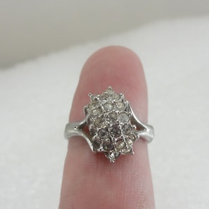 Uncas Sterling Cocktail Ring Size 6.5