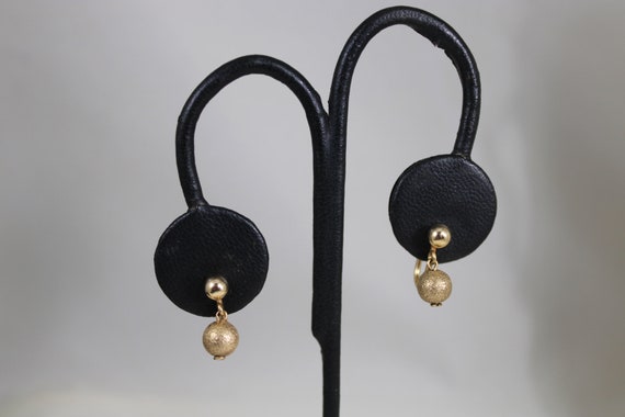 Carl Art Timeless Dangle Earrings 12 GF Textured - image 7