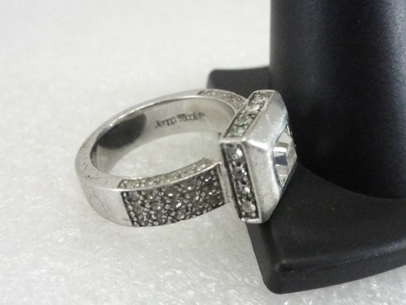 Jenna Nicole Ring Sterling Art Deco Style Size 7