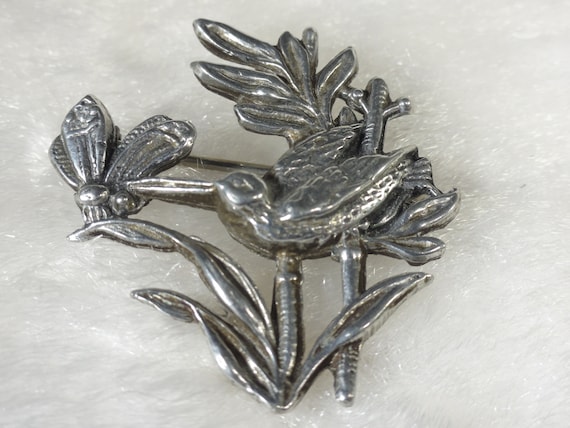 Hummingbird Brooch Numbered Lancaster Pewter