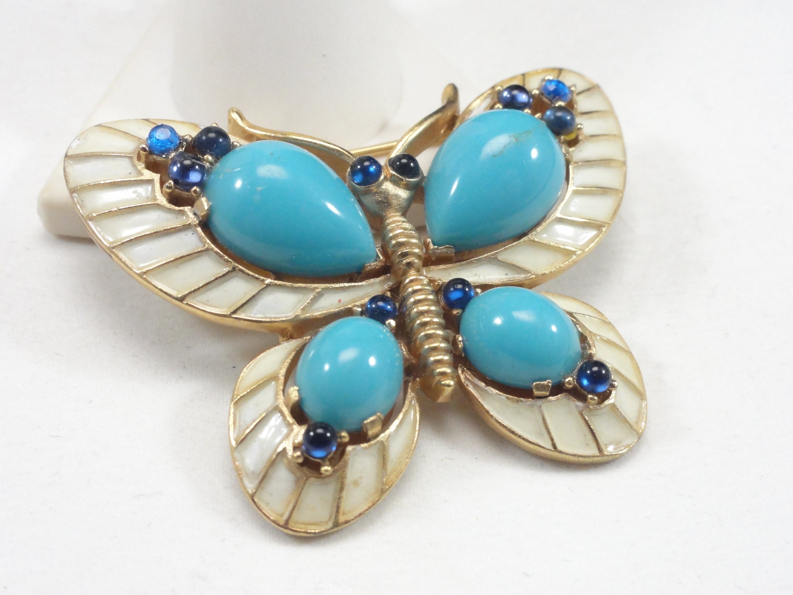 Trifari Butterfly Brooch L'orient - Etsy