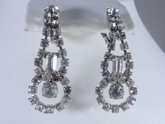 Art Deco Dangle Earrings 1940's Vintage - image 6