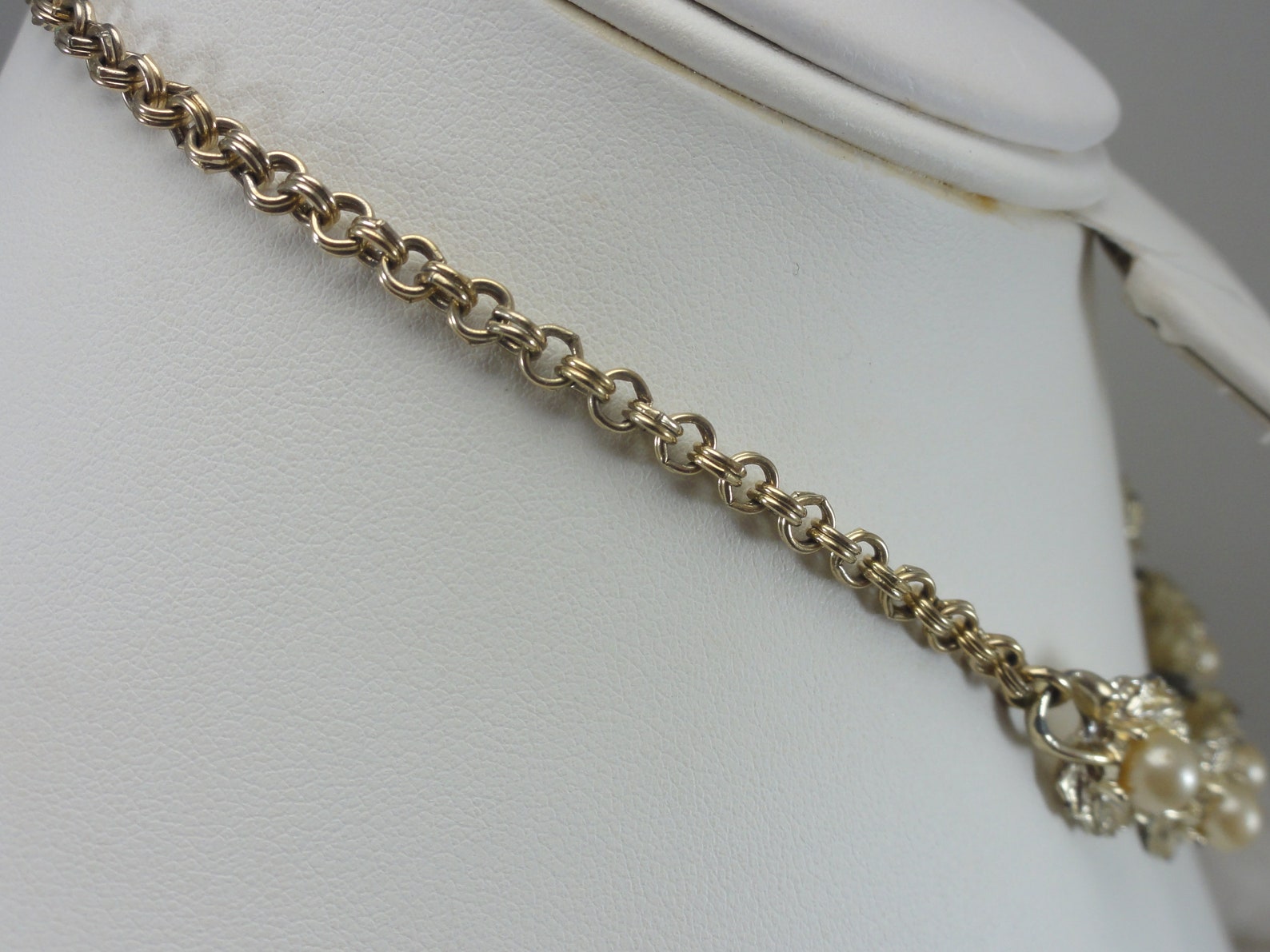 Coro Necklace Pearl Rhinestone Choker Vintage Coro Glass Pearl - Etsy ...