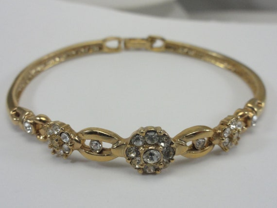 Avon Bangle Hinged Rhinestone Beauty - image 5