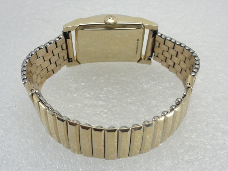 14k Gold Wittnauer Watch Kreisler Band Etsy