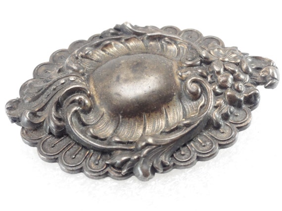 Sterling Brooch Art Nouveau Antique High Sterling… - image 8