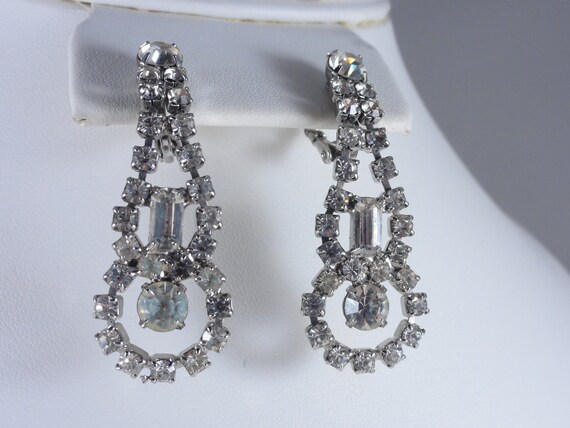 Art Deco Dangle Earrings 1940's Vintage - image 5