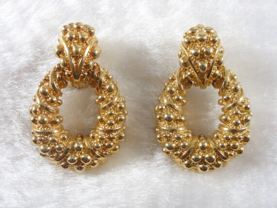 Panetta Earrings Door Knocker Brutalist Statement - image 5