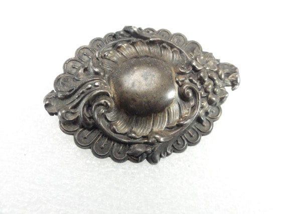 Sterling Brooch Art Nouveau Antique High Sterling… - image 1