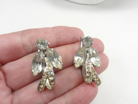 Weiss Marquise Earrings Elegant Weiss Earrings We… - image 1