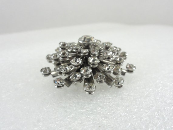 Riveted Brooch Six Tiers Stunning Stones - image 7