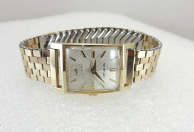 14k Gold Wittnauer Watch Kreisler Band Etsy