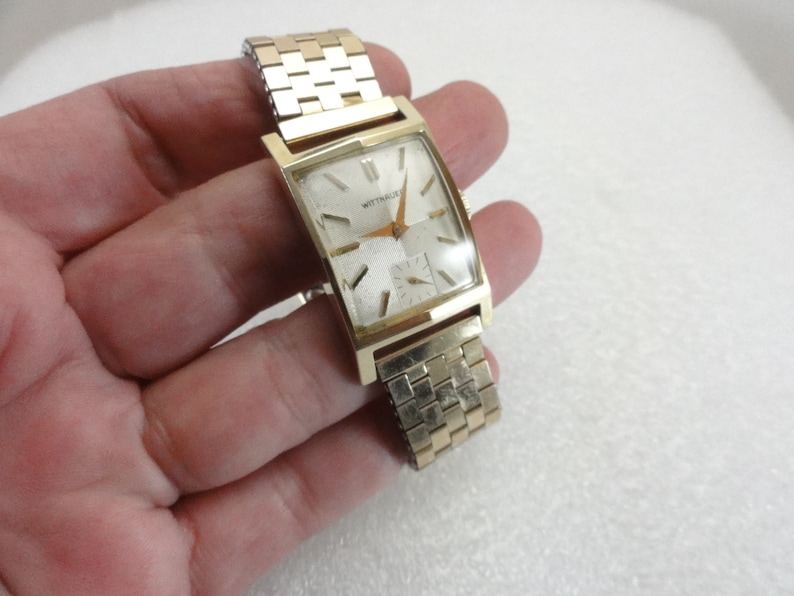 14k Gold Wittnauer Watch Kreisler Band Etsy