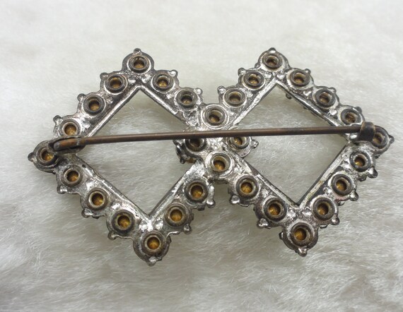 Vintage Purple Paste Stone Brooch - Etsy