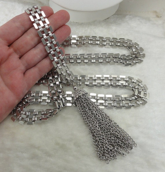 Vintage Tassel Belt Necklace