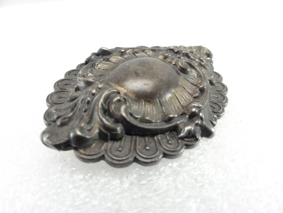 Sterling Brooch Art Nouveau Antique High Sterling… - image 3