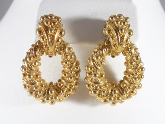 Panetta Earrings Door Knocker Brutalist Statement - image 6