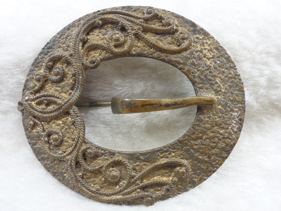 Vintage Sash Buckle with Flowers Vintage Sash Buckle with Flowers